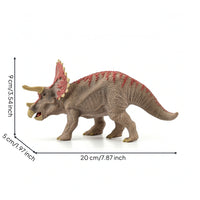 Triceratops Figurine Hand-Painted Triceratops Figure Dinosaur Figurine Lifelike Dinosaur Toy Textured for Collectors