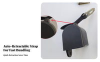 Single-Button Release Retractable Pallet Strap Reusable Pallet Tie-down Strap Heavy Duty for Logistics Personnel, Pallets, Factory, Crates