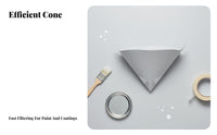 Prevents Clogging Disposable Paint Funnel Lint-Unobstructed Disposable Paper Funnel Wide Compatibility Paper Cone Paint Strainer Quick Flow for Car Painters, Auto Body Technicians, DIY Enthusiasts, Workshop, Garage, Home Improvement, Woodworking