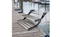 Manual RV Step Aluminum Retractable Rv Step Heavy-Duty for Recreational Vehicle, Motorhome