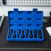8 Pieces CrMo-Molybdenum Steel Allen Socket Set High-Power 1/2 Inch Drive Allen Socket Set Power Tool Accessory Long-Lasting