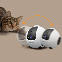 Distant-Controlled Mobile Pet Camera Robot Two-Way Audio Pet Robot with Treat Dispenser Smart for Dog Owners, Home, Indoor