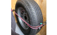 Spare Tire Carrier Bracket Wall-Mounted Spare Tire Carrier Bolt-on Steel for Enclosed Trailers, Garages