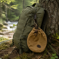 Portable Drawstring Bag, Camping Outdoor Small Item Storage, Drawstring Pouch, Bushcraft