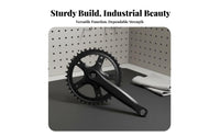 Mountain Bike Crankset Wear-Withstand Ant Mountain Bike Crank Limb Set Single Speed Crankset Thickened Chainring 170mm Crank
