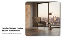 Houndstooth Armchair Nordic Design Upholstered Club Chair Retro & Look Long-Lasting Construction for Homeowners, Balcony