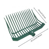 16 Tines Plastic Manure Fork Socket Mount Manure Fork Head Screw-Fastened Hay Rake Lightweight