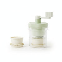Transparent Body Manual Ice Shaver Tabletop Shaved Ice Maker Compact Snow Cone Maker Ridged Design