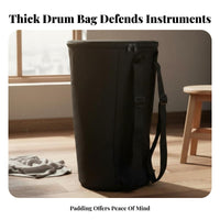 Djembe Bag Hand Drum Bag Adjustable Shoulder Straps Wear-Resistant African Drum Case for Percussionists, Drummers, Storage, Performances