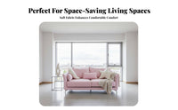 Nordic Design Upholstered Settee Removable Cover Sofa Space-Saving Couch Minimalist aesthetic for Apartment Dwellers, partners, Homeowners, Living Room, Small Spaces, Guesthouse, Bedroom