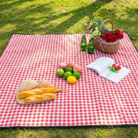 Picnic Blanket and Waterproof Camping Mat for Family Picnic, Durable Oxford Cloth Outdoor Mat with Zipper, Large Portable Beach Blanket, 1pc