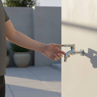 Wall-Mounted Faucet with Password Lock Anti-Theft Lockable Water Tap Keyless Outdoor Spigot with Lock Quick-Connect for Homeowners, Gardeners, Garden, Yard, Laundry Room