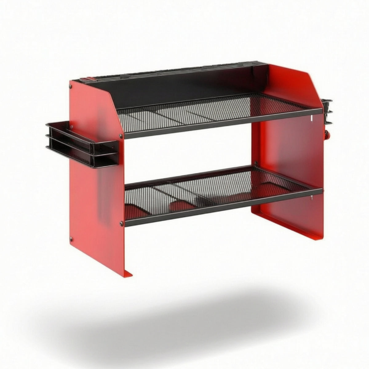 2-Tier Power Tool Organizer Heavy-Duty Drill Holder Multi-Functional Wall Mount Tool Rack Sturdy for Workshop
