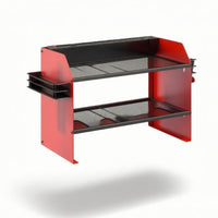 2-Tier Power Tool Organizer Heavy-Duty Drill Holder Multi-Functional Wall Mount Tool Rack Sturdy for Workshop