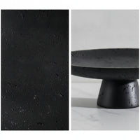 Marble Pedestal Tray Minimalist Marble Produce Dish Bowl Decorative Stone Bowl for Entryway