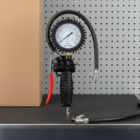 Mechanical Tire Gauge Inflator Accurate Analog Tire Inflator No the Air Chuck Gauge for Mechanics, Garage Workers