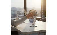 Metal USB table Fan Compact Size Folding Desk Fan Cordless for Travel