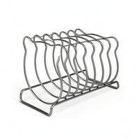 Toast Rack with Bear Frame Compact Stainless Steel Toast Holder Bread Serving Rack Cute Sandwich Bread Holder Polished