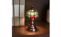 LED Dollhouse Lamp On/Off Switch Miniature Illuminated Desk Lamp Bronze-Finish Base Dollhouse Light for Hobbyists