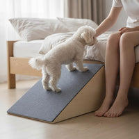 Wooden Pet Stairs Ramp for Small Dogs and Cats - Portable Pet Ladder Steps
