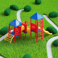 Miniature Playground Slide Miniature Colorful Playground Model with Slides Realistic Toy for Hobbyists, Sand Table