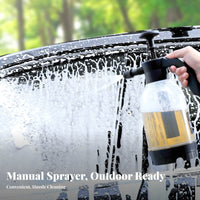 Manual Car Wash Foamer Long-Lasting HDPE Body Hand Pump Foam Applicator