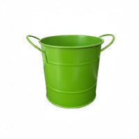 Iron Pencil Bucket Desktop Pencil Cup Multipurpose Metal Tin Pail for Students, Artists, School, Craft Room, Party