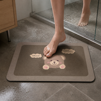 Diatomaceous Earth Bath Mat Quick Dry Non-Slip Absorbent Bathroom Floor Mat