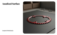 130BCD Single Chainring Anti-Chain Drop 130BCD Narrow Wide Chainring Asphalt Bike Chainwheel High Strength Aluminum Alloy