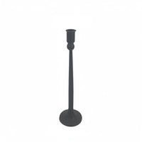 3 Pieces Black Cast Iron Candlestick Retro Design Tall Candlestick Holder