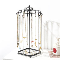 Luxury Crown Detachable Metal Rotating Necklace Display Stand