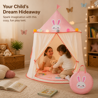 Kids' Play Tent Indoor Princess Castle Foldable Game House Toy Gift