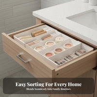 Expandable Cutlery Divider Large Capacity Expandable Utensil Divider for Bedroom