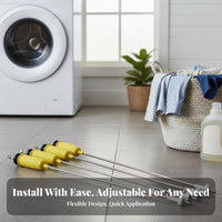 4 Pieces Washing Machine Balance Rod Set Universal Fit Washing Machine Support Rod Washer Shock Absorber Oscillation Reduction