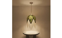 Bamboo Leaf Lampshade Handcrafted Tassel Pendant Lamp Cover Warm Atmosphere Lamp Shade for Buyers, Contractors, Restaurant, Guesthouse