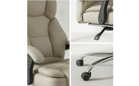 Reclining Office Chair High-Back Executive Chair with Footrest Ergonomic for Professionals, Esports Participants, Study Room