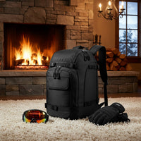 Ski Footwear Backpack Large Capacity Ski Travel Backpack Snowboard Footwear Bag Adjustable Straps Waterproof