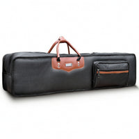 Erhu Carrying Case with Shoulder Strap Textured Double Instrument Case Portable Erhu Carry Bag for Travel