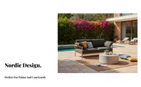 4 Pieces Waterresistant 4-Piece Conversation Set sun-resistant Patio Seating Nordic Design Outdoor Furnishing All-Weather for Hotel Managers, Business Owners, Terrace, Courtyard, Garden, Backyard