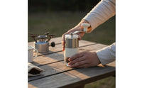Manual Coffee Grinder Adjustable Mill Size Hand Crank Coffee Grinder Kitchen Gadget Easy to Clean Transparent Base for Camping