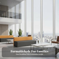 Unrestricted Combination Modular Block Sofa Set Modern Design Commercial Furniture High-Resilience Support Lounge Seating Vibrant Colors for Office Managers, Interior Designers, Reception Area, Waiting Room, Training Center, Small Areas