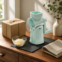 Hand Crank Vegetable Shredder Interchangeable Rotary Grater Easy to Use