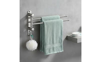 Swivel Towel Rack Stainless Steel Swivel Towel Bar Hardware Polished Rustproof for Bathroom, Laundry Room