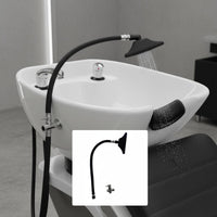 Stainless Steel Shampoo Bowl Sink High End Salon Shampoo Bowl Easy to Clean Hair Washing Basin Long-Lasting for Barbershop