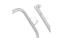 Gas Grill Burner Assembly Perforated Stainless Steel Grill Burner Uniform Heat Distribution Outdoor Cooking Gear