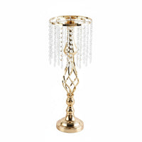 3 Pieces European Design Wedding Aisle Stand Luxury Finish Crystal Hanging Stand Floor Standing Event Decor Modern Design for Hotel, Restaurant, Runway