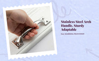 Stainless Steel Handle, Aluminum Alloy Cabinet Pull, Drawer Door Handle, sturdy, rust-resistant, easy to install