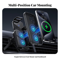 Foldable Phsingle Charging Cradle Vent-Mount Mount Inside the Vehicle Device Holder 15W Rapid Power Mobile Accessory for Mobile Device Owners, Driving