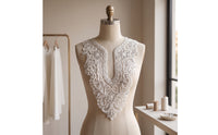Embroidered False Collar Floral Detachable Collar Versatile Neck Accessory Formal for Brides