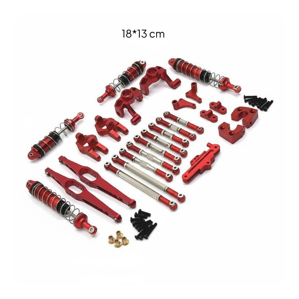 Metal Upgrade Kit High Strength Rc Damping System Upgrade Parts Exact Precision Metal shock absorbers Kit for Wltoys 1/12 car